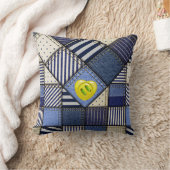 パッチワーク画像 クッション (ブランケット)