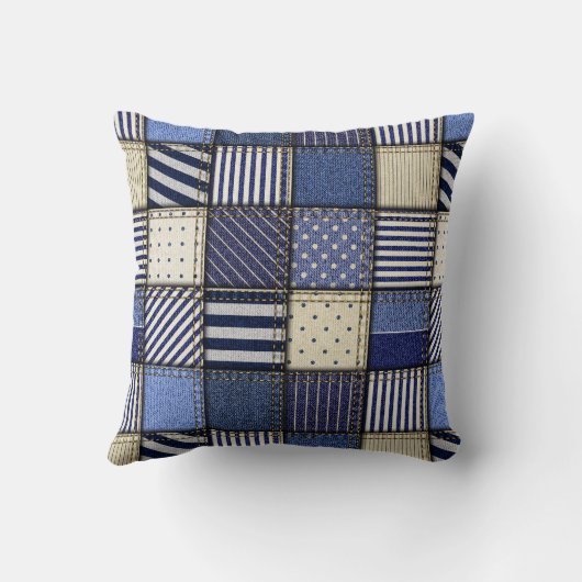 パッチワーク画像 クッション (裏面)