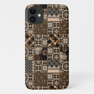パッチワーク素朴パターン iPhone 11 ケース