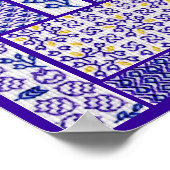 パッチワーク紫 ポスター (角)