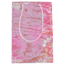 パッチワーク結婚グラフィティ誕生日 ミディアムペーパーバッグ