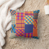 パッチワーク繊維：シームレスなヴィンテージパターン。 クッション (ブランケット)