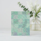 パッチワーク背景はがき ポストカード (スタンド正面)