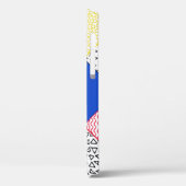 パッチワーク背景：鳥、水玉模様。 Case-Mate iPhoneケース (裏面 / 左)