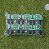 パッチワーク航海のイメージ アウトドアクッション (芝生)