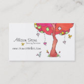 パッチワーク裁縫サービスプロフェッショナルキルティング 名刺 (正面)