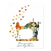 パッチワーク裁縫マシンハート