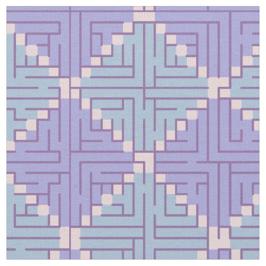 パッチワーク迷路 ファブリック (クローズアップ)