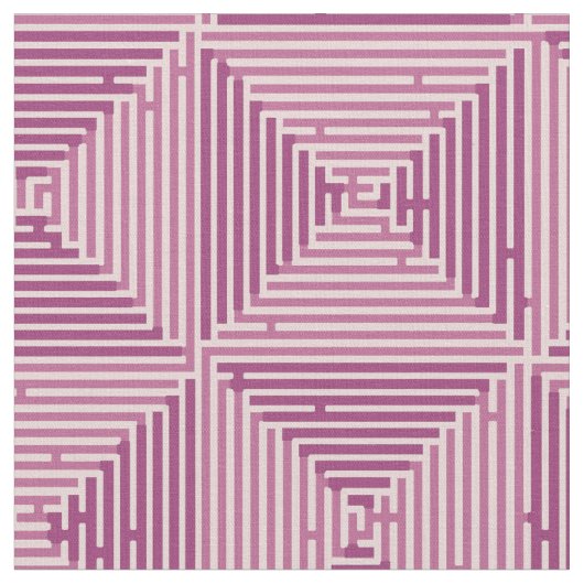 パッチワーク迷路 ファブリック (クローズアップ)