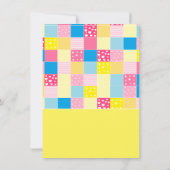 パッチワーク金ゴールドベア、ベビーシャワービンゴ (裏面)