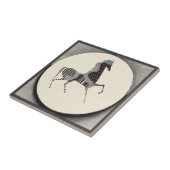 パッチワーク馬のプリント タイル (側面)