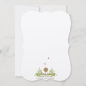 パッチワーク魅惑フォレストツリー結婚式招待状 招待状 (裏面)