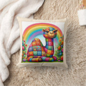 パッチワーク鮮やかカメラ クッション (ブランケット)