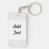 パッチワーク「おばあちゃん」レース キーホルダー (裏面)