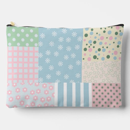 パッチワーク アクセサリーポーチ (正面)