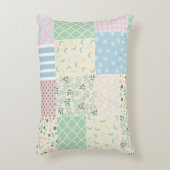 パッチワーク アクセントクッション (正面(垂直))