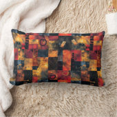 パッチワーク・アフリカのインスピレーション ランバークッション (ブランケット)