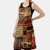 パッチワーク・アフリカのパターングランジプリントの背景 エプロン (インサイチュ)