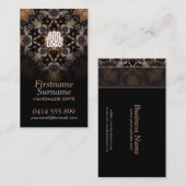 パッチワーク・アース・ハンドクラフツ・アート・ビジネス・カード 名刺 (正面/裏面)