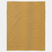 パッチワーク・エクアドル国旗のパターン フリースブランケット (正面)