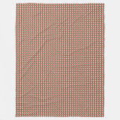 パッチワーク・オマーン国旗のパターン フリースブランケット (正面)