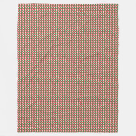 パッチワーク・オマーン国旗のパターン フリースブランケット