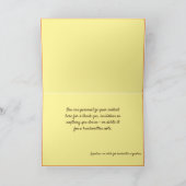 パッチワーク キルト メッセージカード / グリーティングカード (内部)