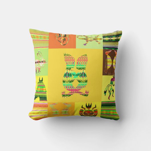 パッチワーク クッション (正面)