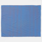 パッチワーク・コンゴ民主共和国 フリースブランケット (正面(横))