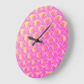 パッチワーク・シェル ラージ壁時計 (傾斜)