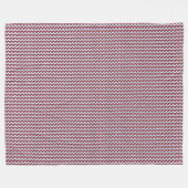 パッチワーク・セルビア国旗のパターン フリースブランケット (正面(横))