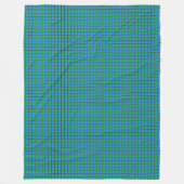 パッチワーク・タンザニア国旗のパターン フリースブランケット (正面)