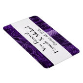 パッチワーク・パターン、紫色のパッチワーク、ボーク・リニューアル マグネット (右側)