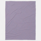 パッチワーク・パラグアイ国旗のパターン フリースブランケット (正面)