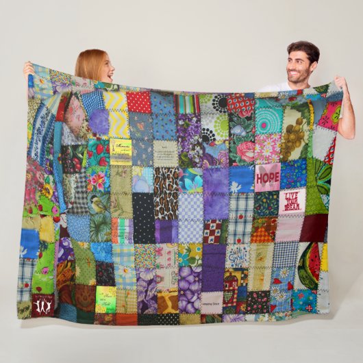 パッチワーク フリースブランケット (インサイチュ)