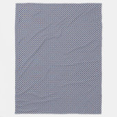 パッチワーク・ベリーズ国旗のパターン フリースブランケット (正面)