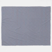 パッチワーク・ベリーズ国旗のパターン フリースブランケット (正面(横))