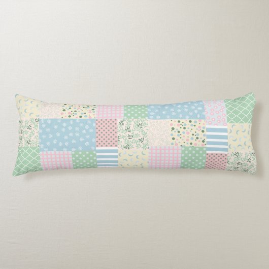 パッチワーク ボディピロー (正面)