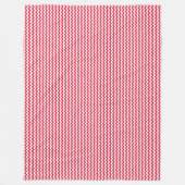 パッチワーク・ポーランド国旗のパターン フリースブランケット (正面)