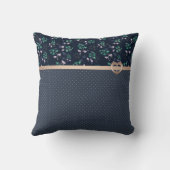 パッチワーク、レトロ クッション (裏面)