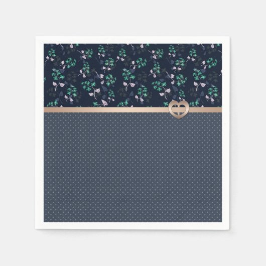 パッチワーク、レトロ スタンダードカクテルナプキン (正面)