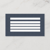 パッチワーク、レトロ 名刺 (裏面)