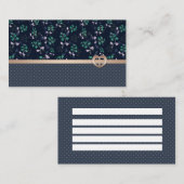 パッチワーク、レトロ 名刺 (正面/裏面)