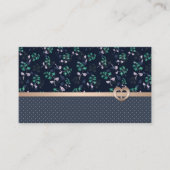 パッチワーク、レトロ 名刺 (正面)