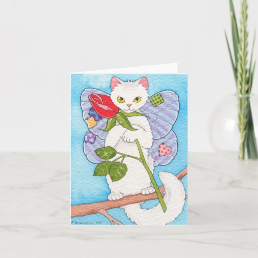 パッチワークCatterfly Notecard カード (正面)