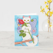 パッチワークCatterfly Notecard カード (黄色い花)