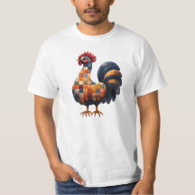 パッチワークCockerel Tシャツ