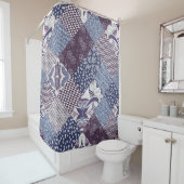 パッチワークDoodle:ヴィンテージBohoシームレス。 シャワーカーテン (インサイチュ)