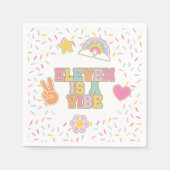 パッチ名門私立校風のイレブンはヴィーベ11誕生日 スタンダードカクテルナプキン (正面)