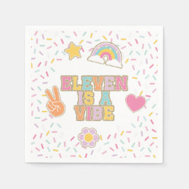 パッチ名門私立校風のイレブンはヴィーベ11誕生日 スタンダードカクテルナプキン